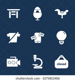 Premium set with fill icons. Such as chat, japan, colorful, energy, camera, shinto, play, biology, celebration, microscope, equipment, fashion, idea, mobile, clothes, store, clothing, asia, landmark