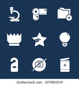 Premium set with fill icons. Such as jewelry, shape, virus, archive, privacy, photography, medicine, picture, energy, research, no, information, motel, digital, equipment, photographer, office, sign