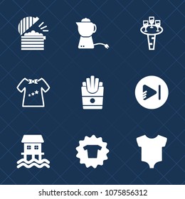 Premium set with fill icons. Such as fashion, object, bar, coffee, glass, breakfast, child, pot, cute, cup, meal, tea, wine, food, boy, alcohol, red, clothing, beverage, shirt, clothes, newborn, music
