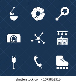 Premium set with fill icons. Such as technology, infant, chocolate, bakery, kitchen, rattle, christmas, warm, pour, leisure, vegetable, molecule, skating, skate, dessert, meal, ice, phone, home, sport