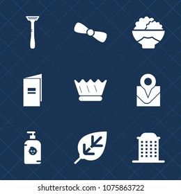 Premium set with fill icons. Such as city, gift, architecture, map, element, razor, rice, crown, grain, fun, nature, house, queen, bow, location, ribbon, paper, travel, book, royal, kid, leaf, object