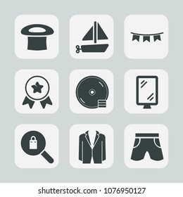 Premium set of fill icons. Such as happy, celebration, summer, woman, background, ship, travel, white, cap, object, event, place, winner, street, sign, decoration, flag, fashion, dvd, business, road
