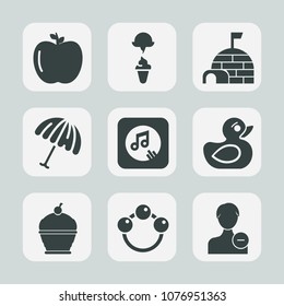 Premium set of fill icons. Such as toy, rain, sweet, fresh, healthy, nature, organic, snow, milk, arctic, summer, account, user, white, rubber, rattle, weather, avatar, north, fruit, cold, igloo, duck
