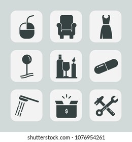 Premium set of fill icons. Such as communication, map, hammer, alcohol, package, glass, device, medical, bathroom, bath, internet, elegance, clothes, drink, tool, click, mouse, clothing, wine, dress