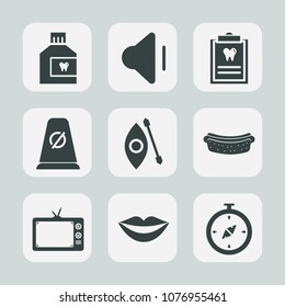 Premium set of fill icons. Such as river, meat, health, up, beauty, television, patient, wash, tv, volume, care, water, audio, street, technology, north, kayak, mouthwash, dinner, fresh, traffic, lips