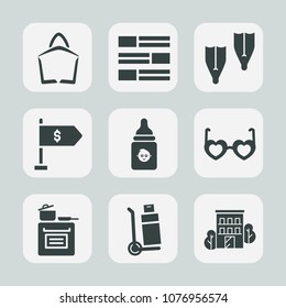 Premium set of fill icons. Such as underwater, sale, web, sea, location, sunglasses, building, shipping, bag, cooking, global, kitchen, plastic, real, communication, newspaper, style, money, truck, 
