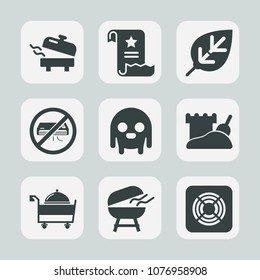 Premium set of fill icons. Such as sand, business, plant, office, water, ufo, home, household, restaurant, background, meat, space, equipment, air, service, page, fan, green, document, contract, tree