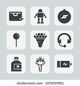 Premium set of fill icons. Such as bag, flower, hygiene, full, care, compass, decoration, map, pin, glass, bouquet, , sale, floral, mouth, travel, energy, robot, drop, liquid, buy, machine, north