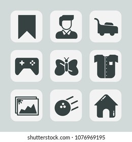 Premium Set Of Fill Icons. Such As Bowling, Picture, White, Real, Gardening, Game, Shirt, House, Butterfly, Man, Equipment, Male, Agriculture, Mower, Web, Technology, Image, Business, Lawn, Building