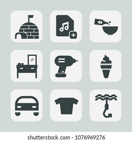 Premium set of fill icons. Such as dessert, vehicle, wine, glass, drill, web, dinner, meal, gourmet, snow, add, computer, red, fashion, shirt, north, nature, industry, drink, car, house, sweet, ice