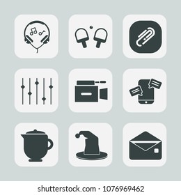 Premium set of fill icons. Such as mobile, modern, music, headphone, equipment, breakfast, sport, circus, phone, chat, tea, page, headset, microphone, technology, document, drink, equality, video, hot