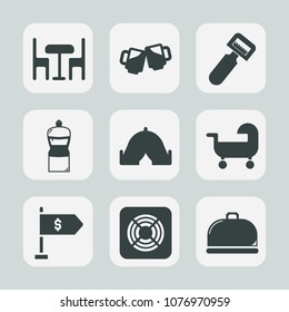 Premium set of fill icons. Such as cleaner, cooking, glass, foam, vegetable, table, food, cold, carriage, furniture, equipment, pub, clean, tent, bucket, utensil, restaurant, outdoor, housework, lager