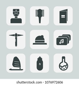 Premium set of fill icons. Such as lifestyle, hat, sport, brush, medical, female, tool, comb, care, book, construction, fashion, hair, business, beauty, file, white, stethoscope, hospital, hairbrush