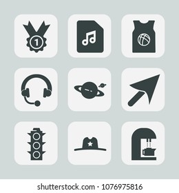 Premium set of fill icons. Such as sound, winner, equipment, shirt, texas, medal, green, west, music, cowboy, safety, planet, light, audio, sign, sport, basketball, coffee, graphic, astronomy, t-shirt
