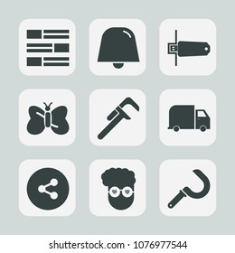 Premium set of fill icons. Such as beauty, home, butterfly, media, web, insect, beautiful, agriculture, nature, hipster, graphic, harvesting, wing, blue, notification, summer, communication, memory