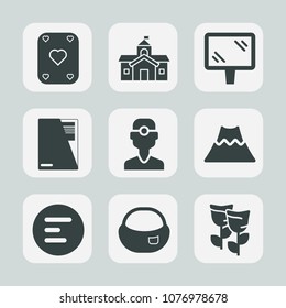 Premium set of fill icons. Such as clinic, dentistry, backpack, sign, dentist, government, building, bag, exterior, bank, flower, university, button, street, banner, gambling, casino, blossom, black