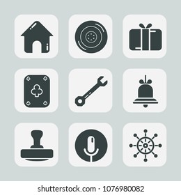 Premium set of fill icons. Such as architecture, equipment, rubber, stamp, road, estate, present, mark, concept, nautical, voice, record, real, tool, spanner, wrench, wheel, game, box, business, poker