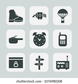 Premium set of fill icons. Such as web, object, grater, food, time, hour, direction, radio, media, telephone, wear, cuisine, meat, boot, parachute, dish, cooking, website, watch, technology, sky, meal