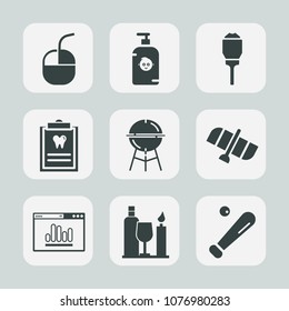 Premium set of fill icons. Such as glass, object, happy, grill, soap, mouse, light, little, dentist, technology, city, communication, drink, space, league, lantern, dentistry, business, device, fun