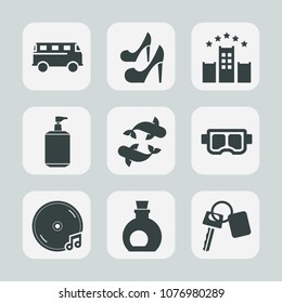 Premium set of fill icons. Such as fashion, bed, woman, automobile, food, street, music, soap, fish, summer, urban, traffic, city, auto, heel, speed, girl, lady, road, oil, olive, modern, sea, seafood