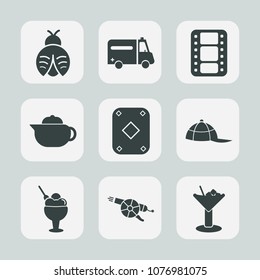 Premium set of fill icons. Such as emergency, war, lady, health, hospital, sign, tea, medical, cap, breakfast, dessert, clothing, sweet, ice, hot, hat, insect, ambulance, bar, poker, food, fly, game