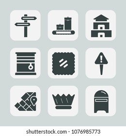 Premium set of fill icons. Such as temple, crown, letter, buddhism, pagoda, architecture, post, window, element, light, banner, room, culture, suitcase, asia, geography, world, direction, mailbox, bag