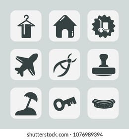 Premium set of fill icons. Such as medical, dentistry, flight, drill, architecture, aircraft, house, truck, home, clothing, construction, hotdog, cargo, hanger, mark, travel, clinic, delivery, sausage
