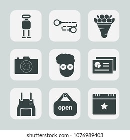 Premium set of fill icons. Such as flower, hipster, science, shop, web, machine, cook, graph, report, chain, link, sign, futuristic, decoration, graphic, pink, floral, chart, uniform, bouquet, robot