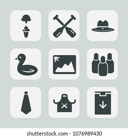 Premium set of fill icons. Such as wild, download, sky, cone, west, image, photo, sport, paddle, sign, ice, frame, sea, food, frozen, chief, bird, river, cowboy, web, dessert, texas, water, summer