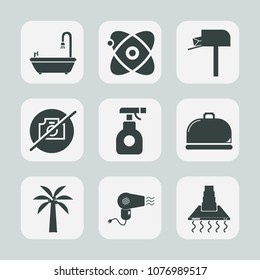 Premium set of fill icons. Such as equipment, post, galaxy, planet, correspondence, star, mailbox, delivery, bathroom, cooking, toxic, no, communication, sky, food, astronomy, camera, toilet, science