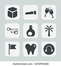 Premium set of fill icons. Such as bulb, object, nation, dentist, flashlight, oil, , mediterranean, red, business, element, olive, ingredient, national, winery, link, bright, wine, sign, food, flag