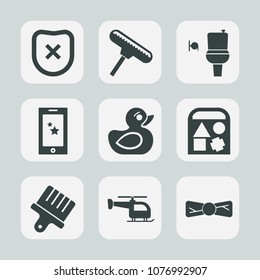 Premium set of fill icons. Such as key, phone, duck, bow, blank, play, safety, male, fashion, bath, wc, display, sign, transport, rubber, padlock, elegance, bathroom, tie, smartphone, closed, tool
