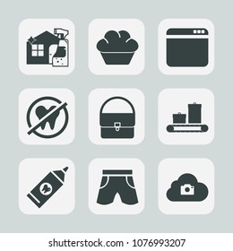 Premium set of fill icons. Such as dentistry, wear, mouth, brush, dental, spray, hygiene, cake, healthy, housework, computer, dessert, clean, bakery, care, health, chocolate, photo, luggage, web, sign