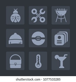Premium set of fill icons. Such as clothing, bbq, service, martini, handyman, cooking, hot, fashion, nature, sign, business, thermometer, construction, ball, fly, barbecue, work, food, reparation, bug