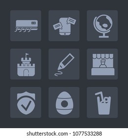 Premium set of fill icons. Such as sign, mobile, air, pen, cooling, sphere, food, internet, security, plastic, world, office, sand, store, planet, supermarket, toy, travel, check, chat, summer, cold