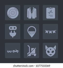 Premium set of fill icons. Such as work, shopping, suit, delivery, tire, heart, scale, speed, transportation, office, background, job, monster, sign, alien, electricity, wheel, fiction, medical, happy