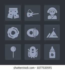 Premium set of fill icons. Such as sport, alien, sweet, map, template, kimono, ufo, oriental, space, japan, element, white, geisha, concert, pin, music, rock, nature, plastic, dessert, bottle, kitchen