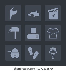 Premium set of fill icons. Such as drink, clothing, hygiene, slipper, fishing, toy, footwear, box, sea, animal, food, faucet, bathroom, message, bed, hotel, post, tap, glass, equipment, water, kid