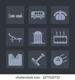 Premium set of fill icons. Such as technology, internet, cake, garden, clothing, sushi, fish, urban, transportation, pin, food, smart, modern, traffic, street, fitness, raking, salmon, sport, white