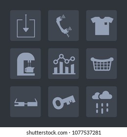 Premium set of fill icons. Such as cup, fashion, call, communication, wet, modern, new, cafe, web, weather, basket, phone, drink, technology, clothes, shirt, mobile, business, smart, style, coffee
