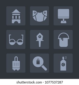 Premium set of fill icons. Such as lens, infant, eye, birdhouse, spring, baby, white, painter, clothing, nappy, clothes, airport, female, eyeglasses, screen, color, spray, fashion, diaper, pc, paint