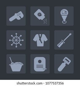 Premium set of fill icons. Such as baby, bottle, marker, helm, marine, noodle, spanner, location, hammer, care, sign, work, talc, rudder, tool, skin, repair, white, talcum, pointer, fashion, sea, map