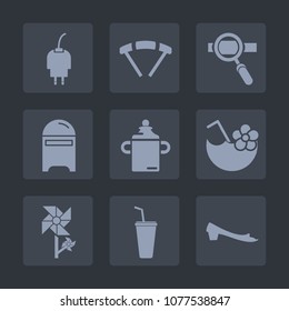 Premium set of fill icons. Such as skydiver, fly, milk, battery, cable, charger, nutrition, nature, flower, summer, laptop, floral, sport, juice, fashion, power, charge, electric, food, skydiving, air