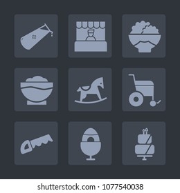 Premium set of fill icons. Such as baby, cart, horse, spring, cake, toy, sign, pie, chef, organic, sweet, atom, construction, rice, food, easter, wheelchair, white, buy, grain, agriculture, store, raw