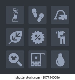 Premium set of fill icons. Such as housework, spray, percent, home, clothes, footwear, household, power, fashion, pair, female, energy, leaf, sale, idea, old, collection, slipper, clothing, house