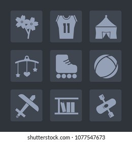 Premium set of fill icons. Such as entertainment, kayak, airplane, flower, toy, japan, circus, bed, beautiful, tent, shirt, festival, skate, aircraft, ball, cherry, sport, fun, nature, recreation