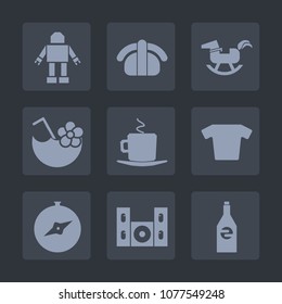 Premium set of fill icons. Such as technology, juice, duck, fashion, beverage, compass, rice, seafood, speaker, clothes, futuristic, baby, summer, cinema, cappuccino, north, liquid, horse, video, roll