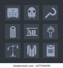 Premium set of fill icons. Such as balance, box, business, liquid, delivery, office, science, harvesting, outfit, justice, grater, kitchen, judge, extraterrestrial, package, furniture, cheese, library
