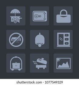 Premium set of fill icons. Such as car, home, interior, photo, frame, van, hotel, picture, business, fitness, money, sweet, vehicle, vacation, finance, heater, no, cabinet, water, sign, food, truck