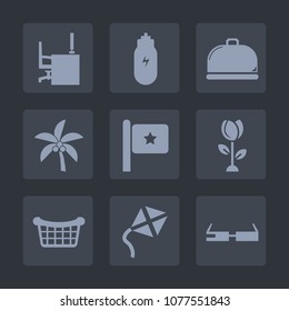 Premium set of fill icons. Such as smart, dish, top, restaurant, lifestyle, table, eating, blossom, space, palm, nutrition, healthy, natural, flag, nature, technology, tree, service, office, market